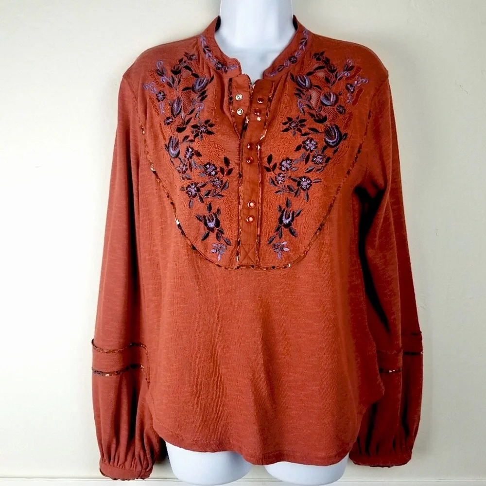 NWT Free People Henley Top